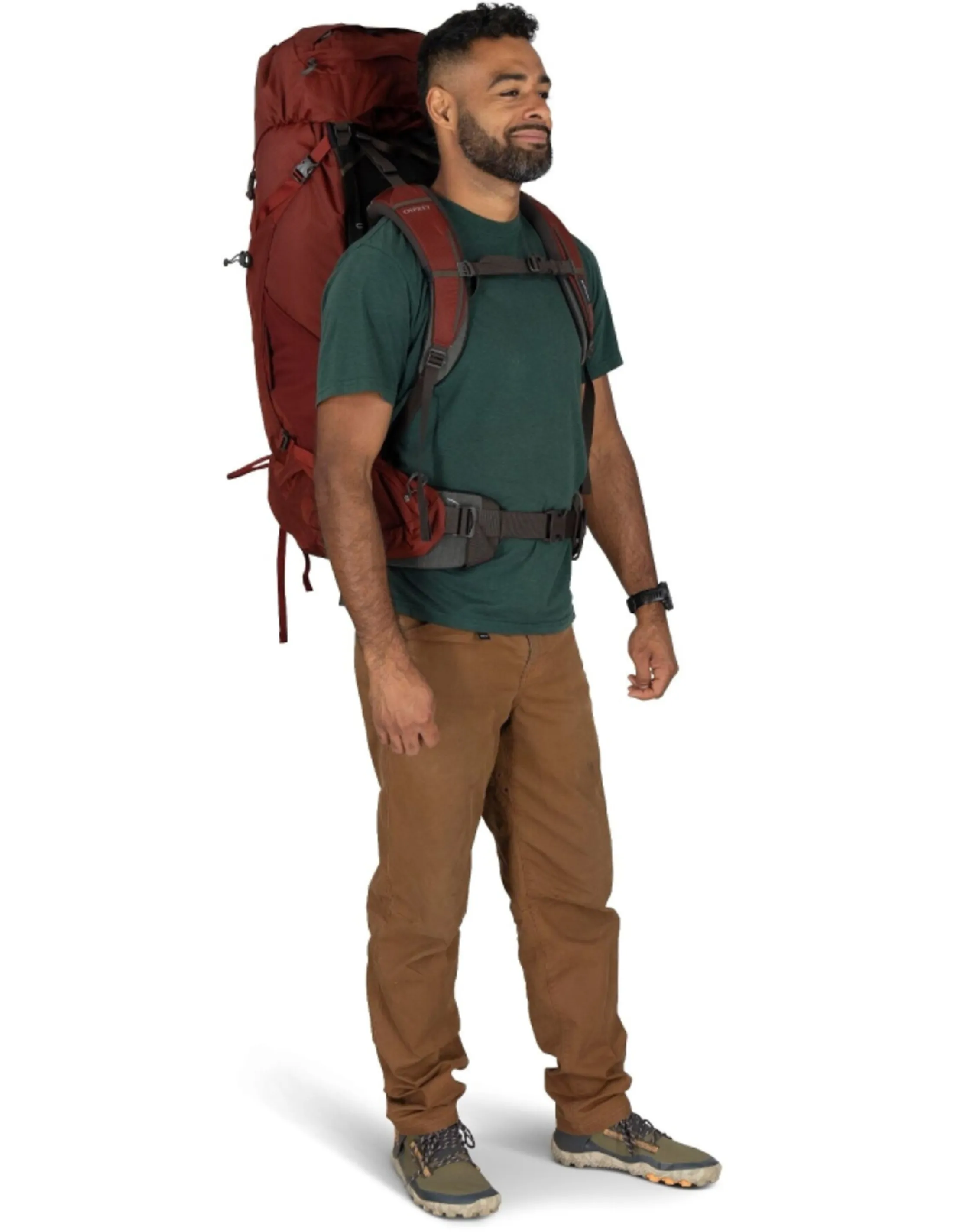 Osprey Aether 55L Rugzak Heren (Maat - L/XL, Kleur - Acorn Red)