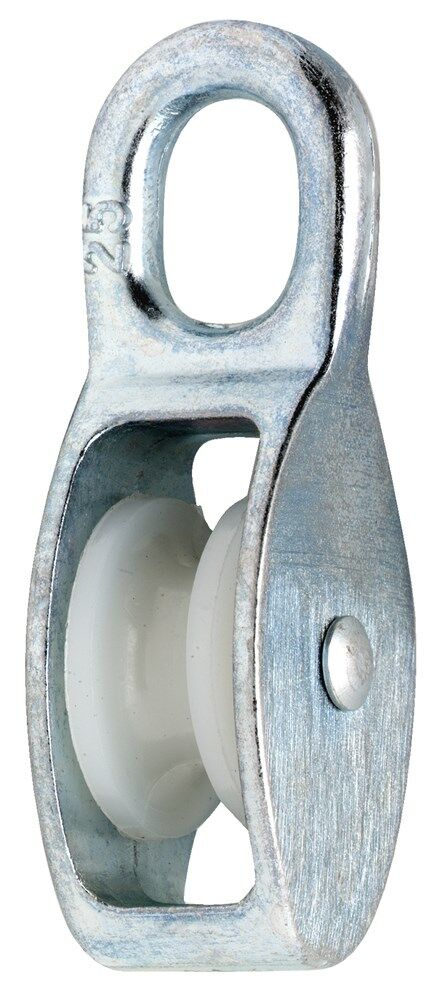 Dulimex Katrol nylon wiel 10mm verzinkt 1 st. op kaart