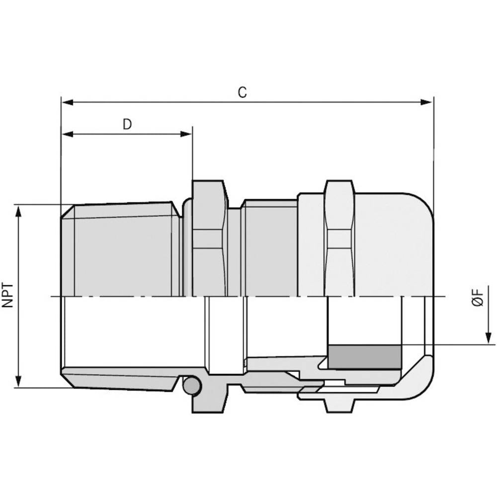 LAPP 53112047 Wartel 1 Messing Messing 25 stuk(s)