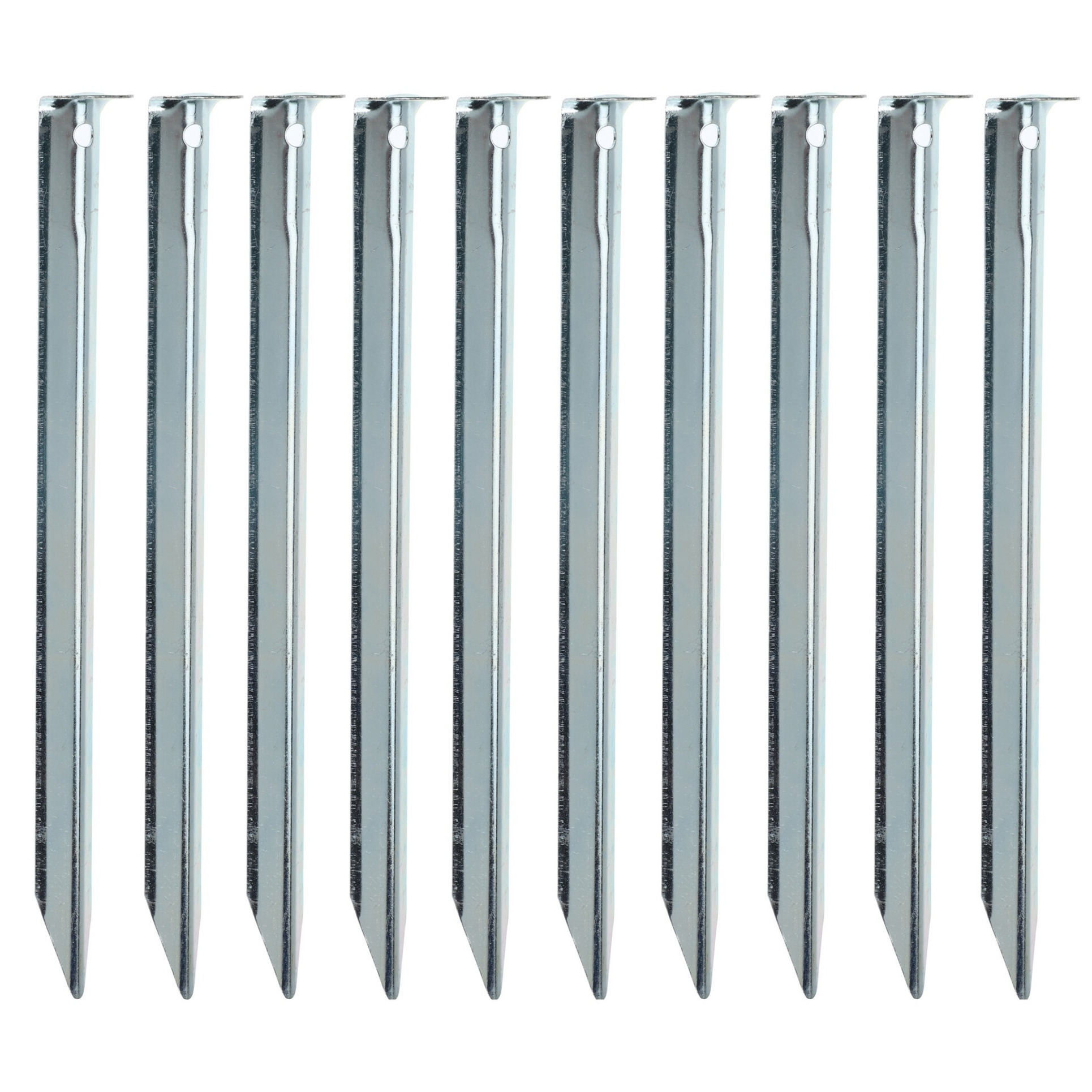 Redcliffs tentharingen - pennen - 20x - zilver - metaal - 22 cm - voor diverse ondergronden -