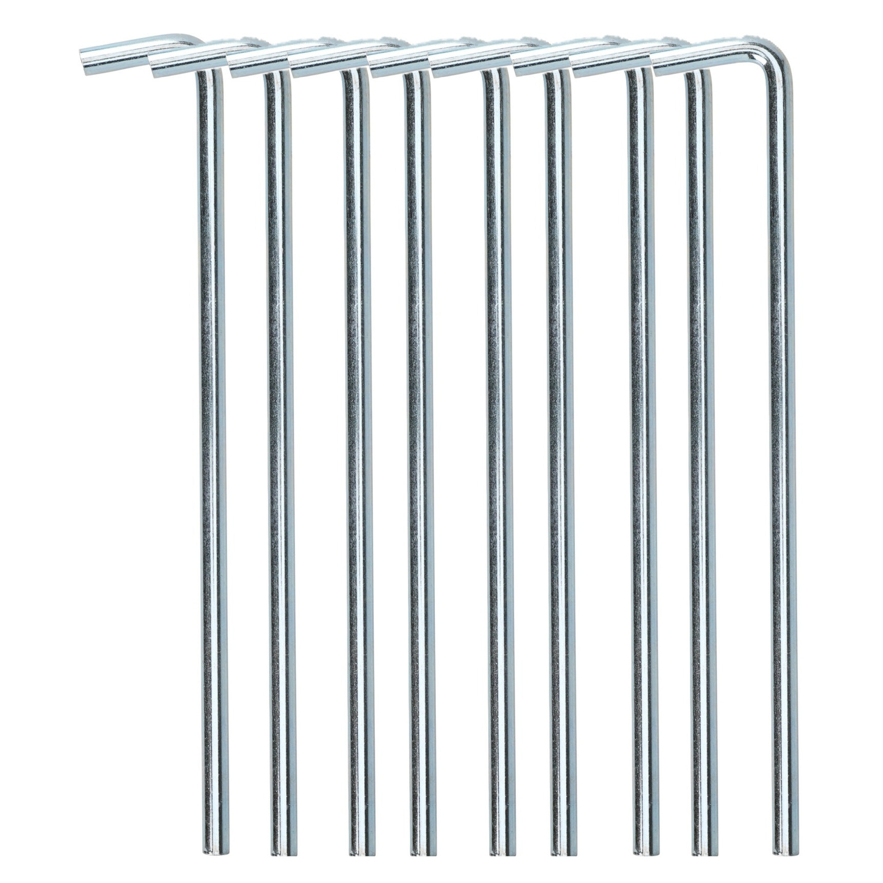 Redcliffs tentharingen - pennen - 200x - zilver - metaal - 23 cm - voor diverse ondergronden -