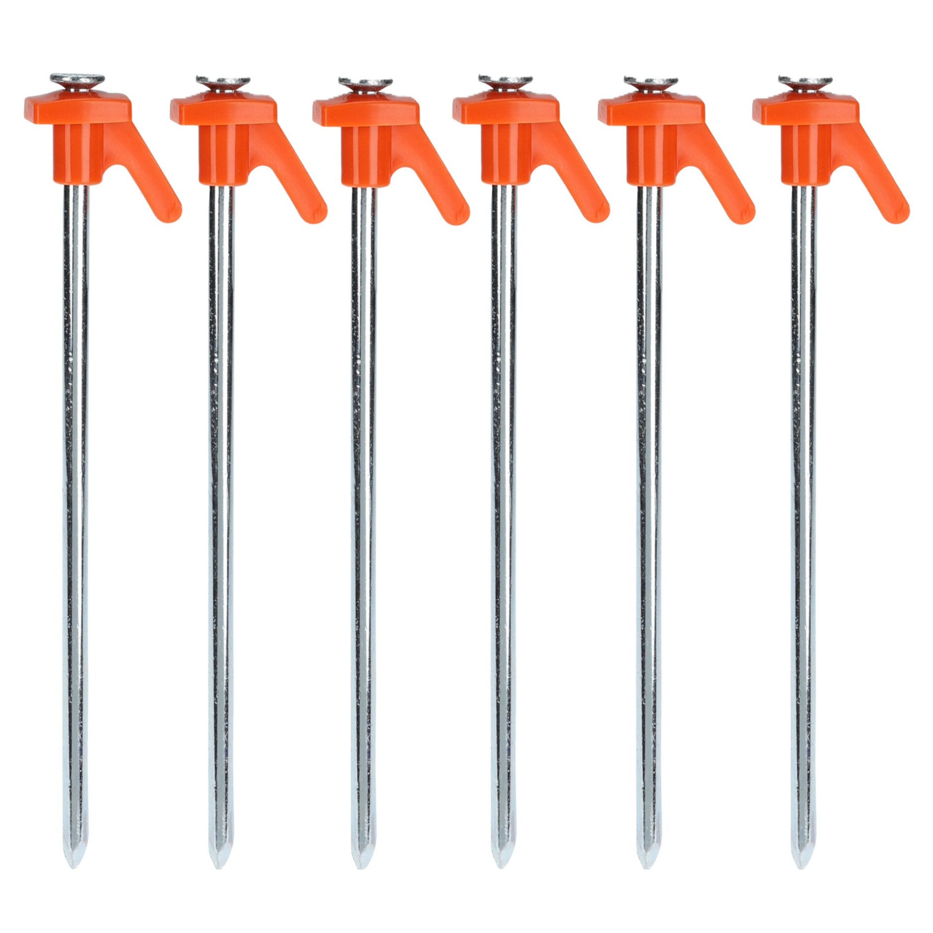 Redcliffs tentharingen - Rotspennen - 144x - zilver - metaal - 21 cm - voor harde ondergrond -