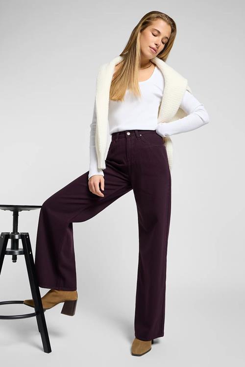 Lee Stella Wide Leg Jeans | Deep wine