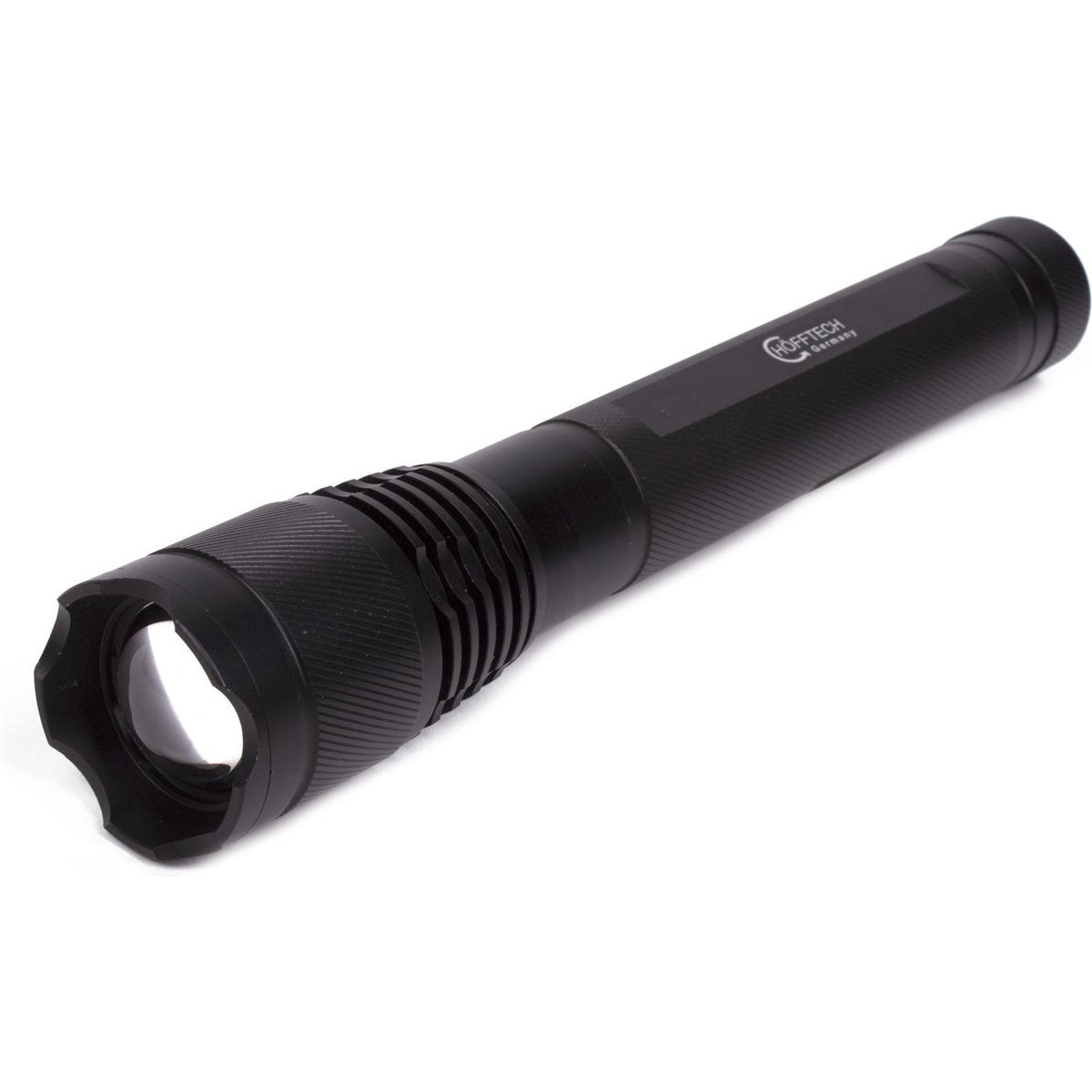 Hofftech Zaklamp - 500 lumen - tactical - water- en schokbestendig - 23 cm - zoomfunctie -