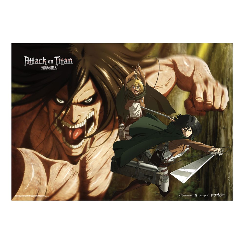 POPbuddies Attack On Titan Fabric Poster Attack Titan 84 x 118 cm