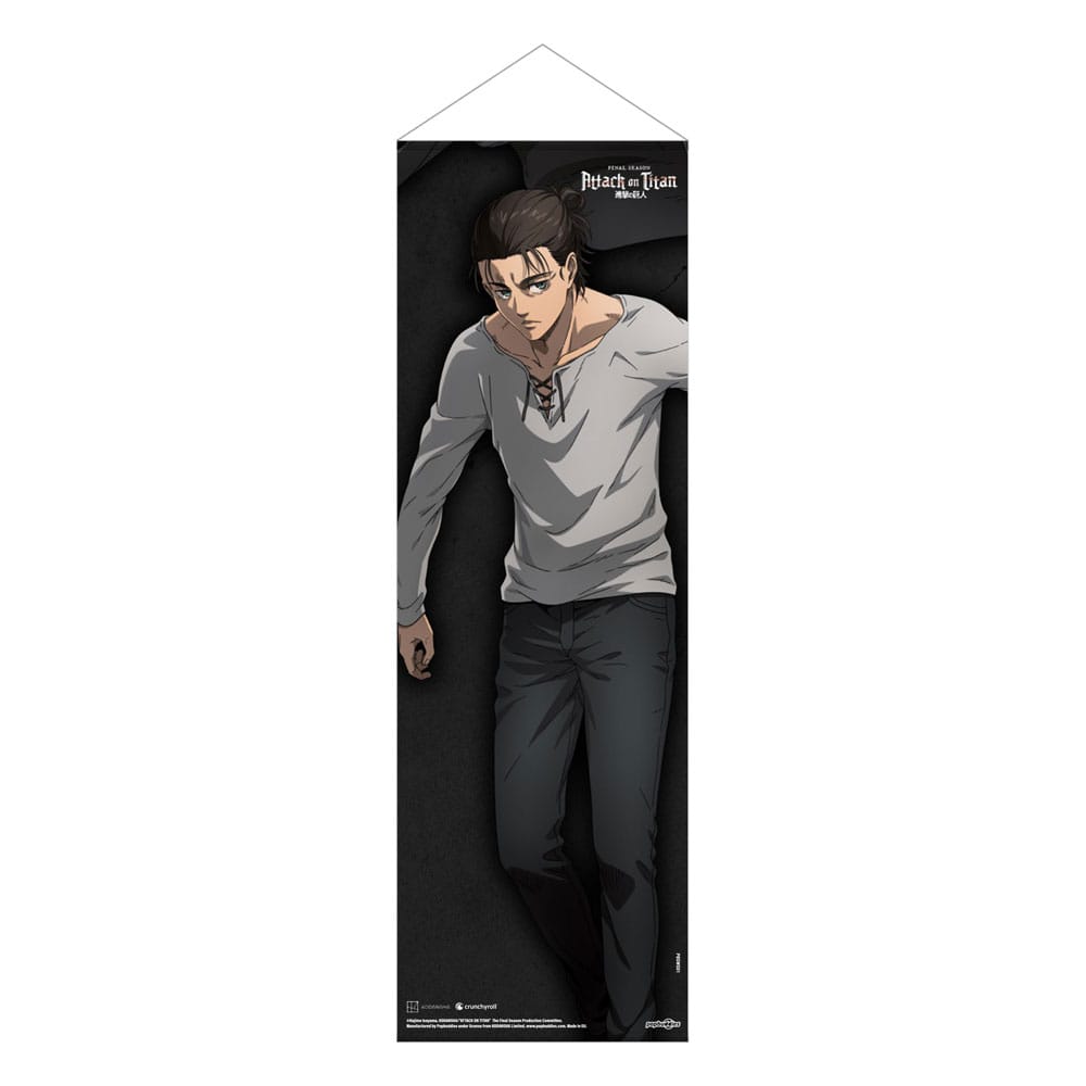 POPbuddies Attack on Titan Slim Wallscroll Eren Jaeger 30 x 90 cm