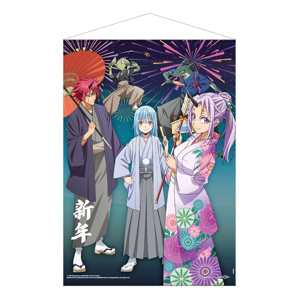 POPbuddies That Time I Got Reincarnated as a Slime Wallscroll New Year's Celebrations 50 x 70 cm