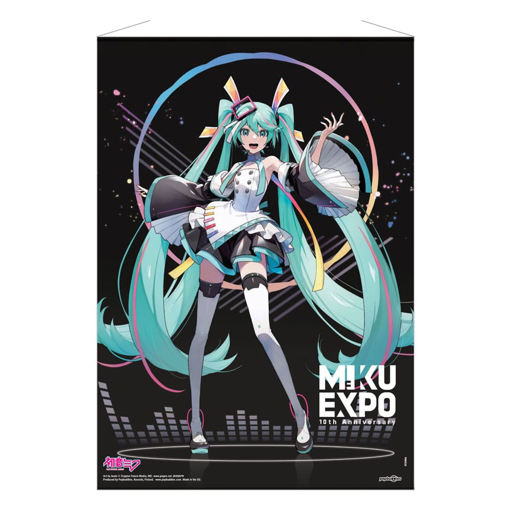 POPbuddies Hatsune Miku Wallscroll Miku Expo 10th Anniversary Limited Edition 50 x 70 cm