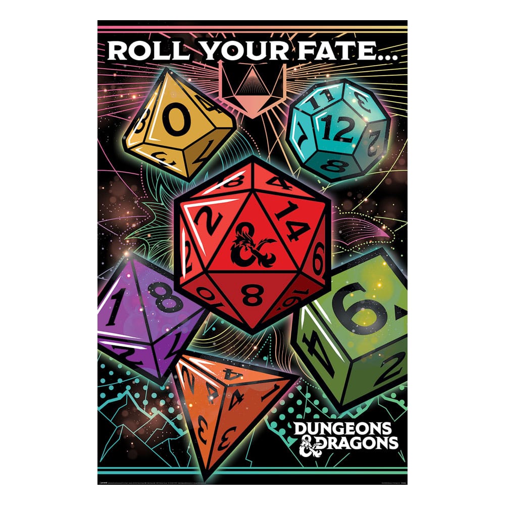 Pyramid International Dungeons & Dragons Poster Pack Roll Your Fate 61 x 91 cm (4)