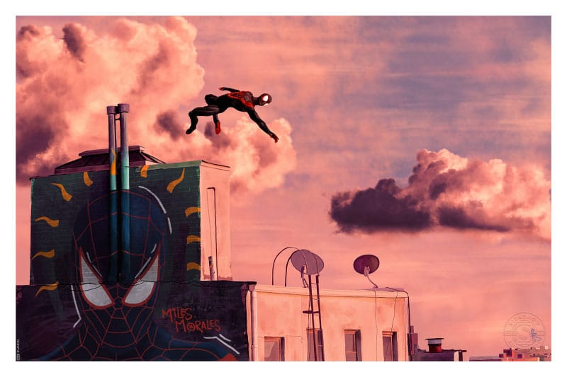 Sideshow Collectibles Spider-Man Art Print Miles Morales 30 x 46 cm - unframed
