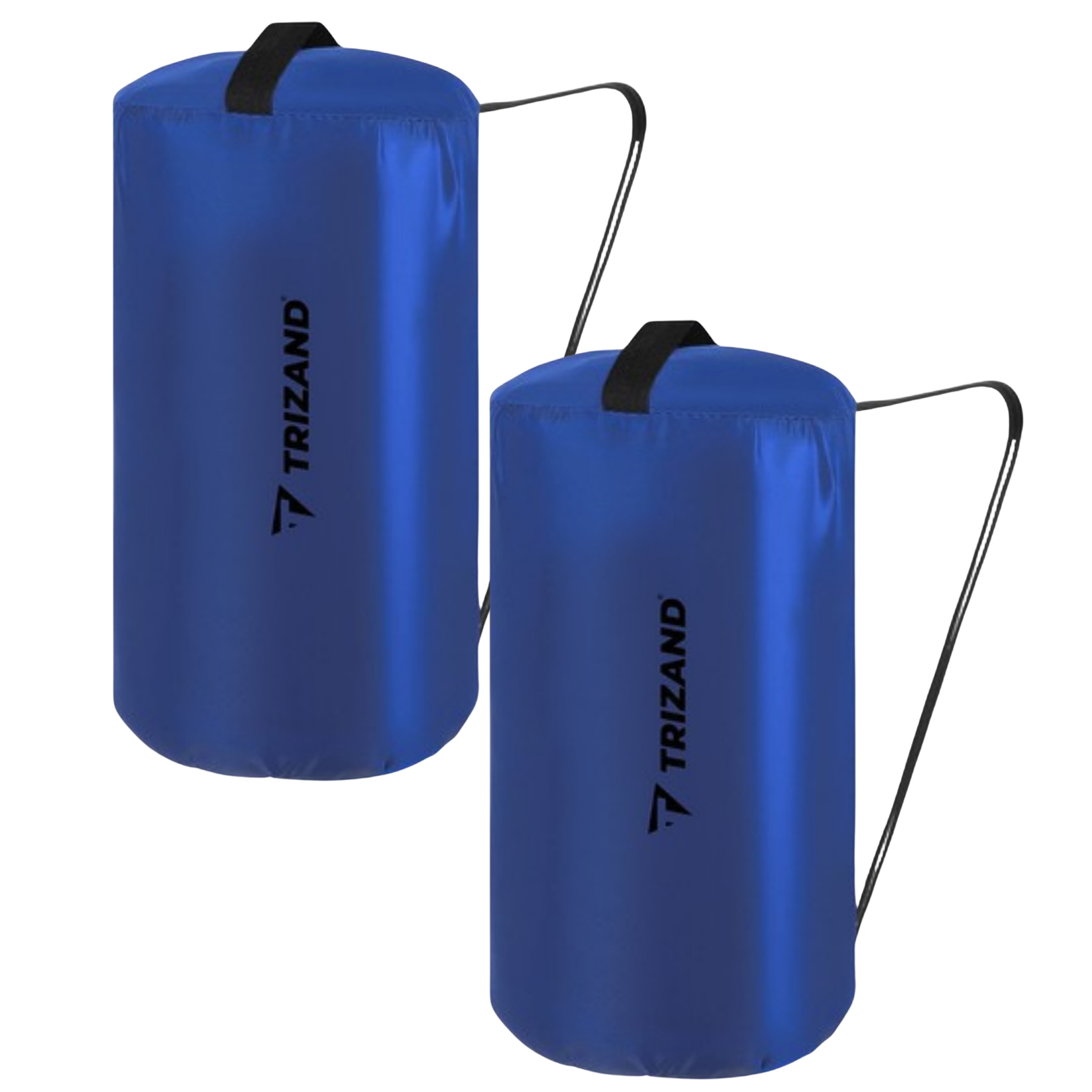 Trizand slaapzak - 2x - blauw - 200 x 75 cm - 0,9 kg - kamperen - slaapzak/dekbed - 2 in 1 -
