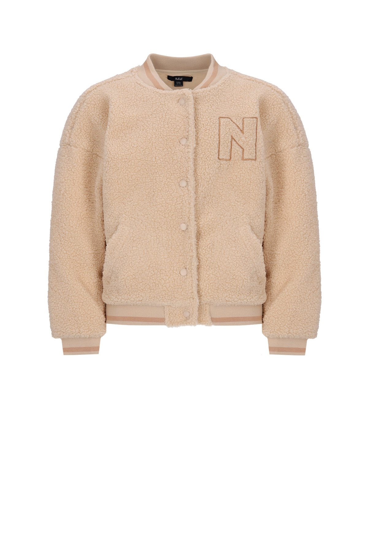 NoBell winter teddy varsity jas meisjes - wit - Darsy