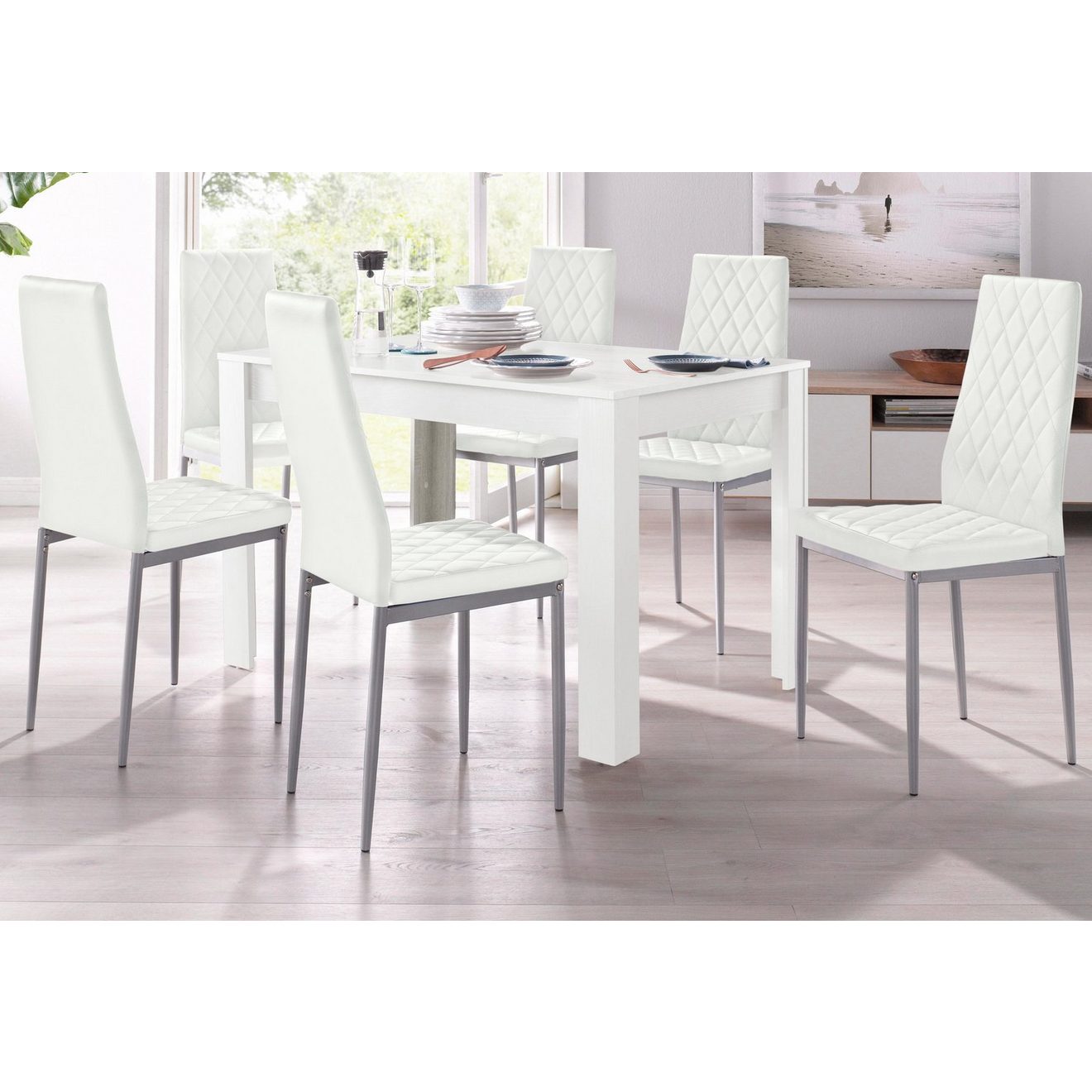 INOSIGN Eethoek TOPSELLER! Tafel, stoel, OTTOs keuze (set, 5-delig)