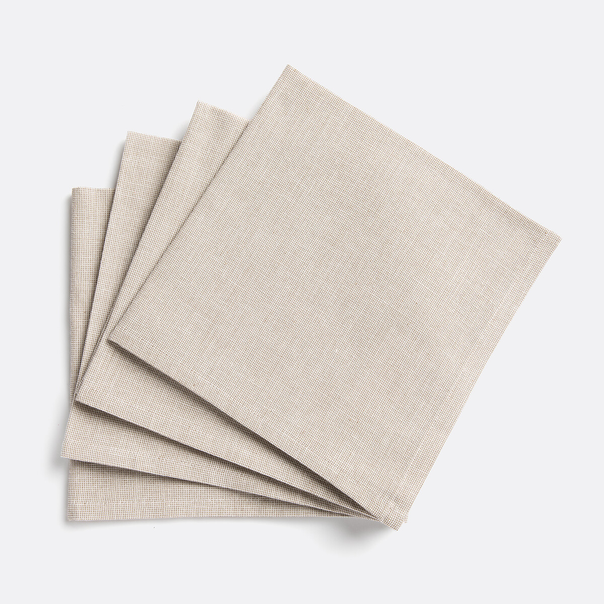 LA REDOUTE INTERIEURS Set van 4 katoenen servetten, Navao