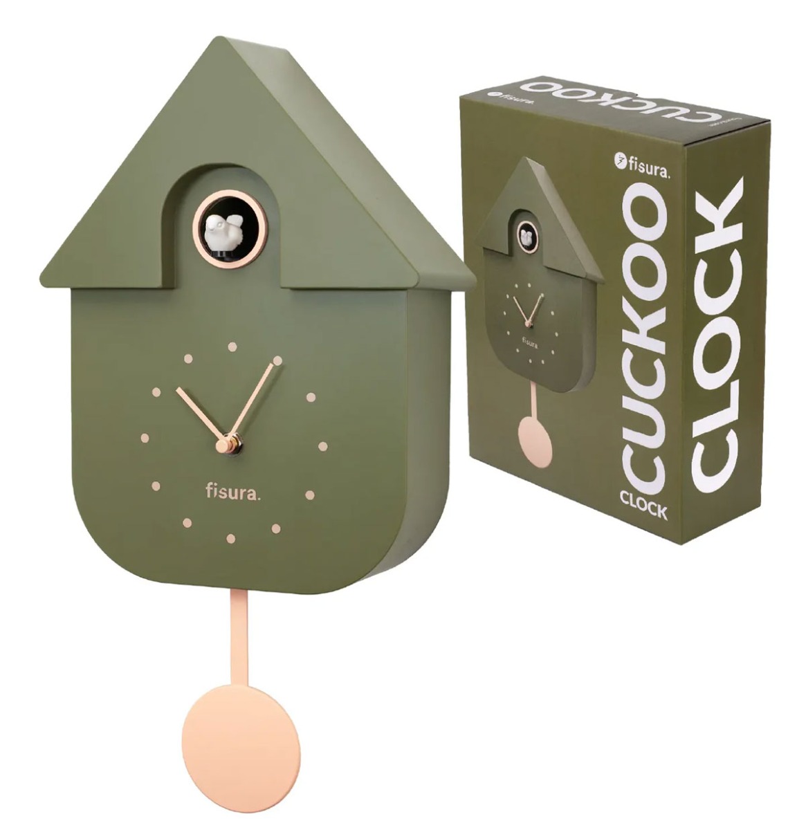 Fiftiesstore Fisura Koekoeksklok - Olijf