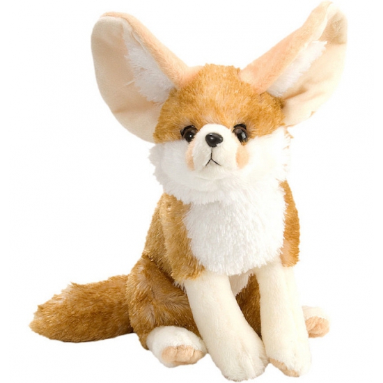 Wild Republic pluche woestijnvos - knuffel - 30 cm - Fennec vos - beige - dieren knuffels -