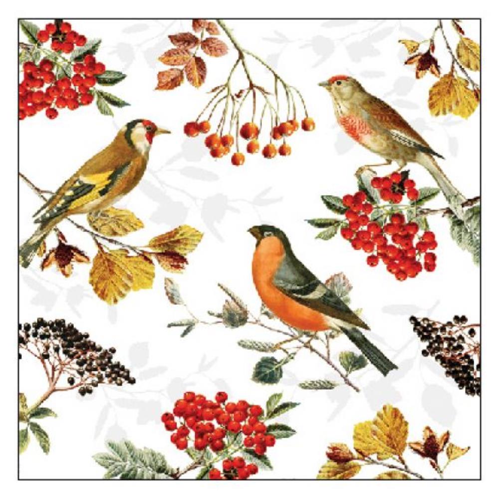 Ambiente Servetten 25cm Autumn birds
