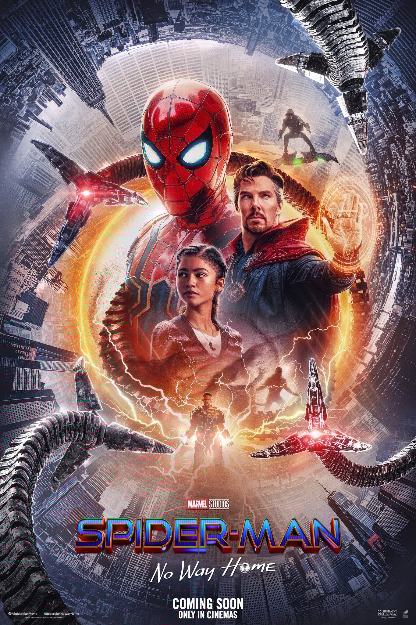 Karo-art Poster- Spiderman - No Way Home, 2021, Originele Filmposter, Premium Print, Professioneel Fotopapier