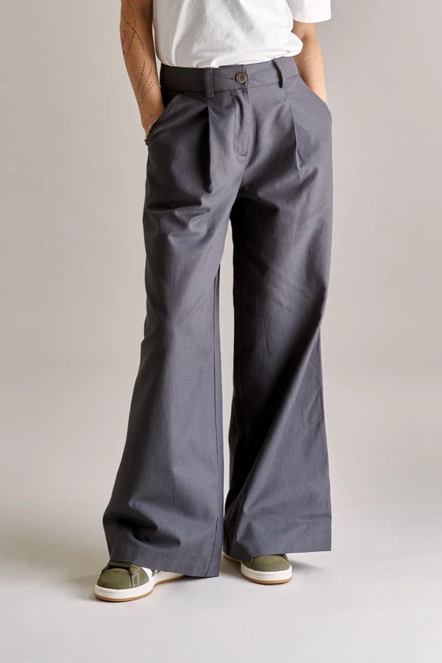 KOMODO Damen vegan Hose Sofia Grau