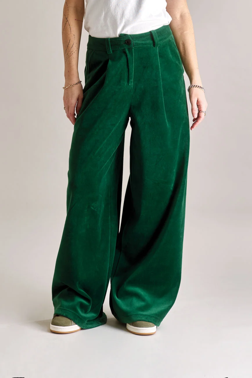 KOMODO Damen vegan Hose Sofia GrÃ¼n