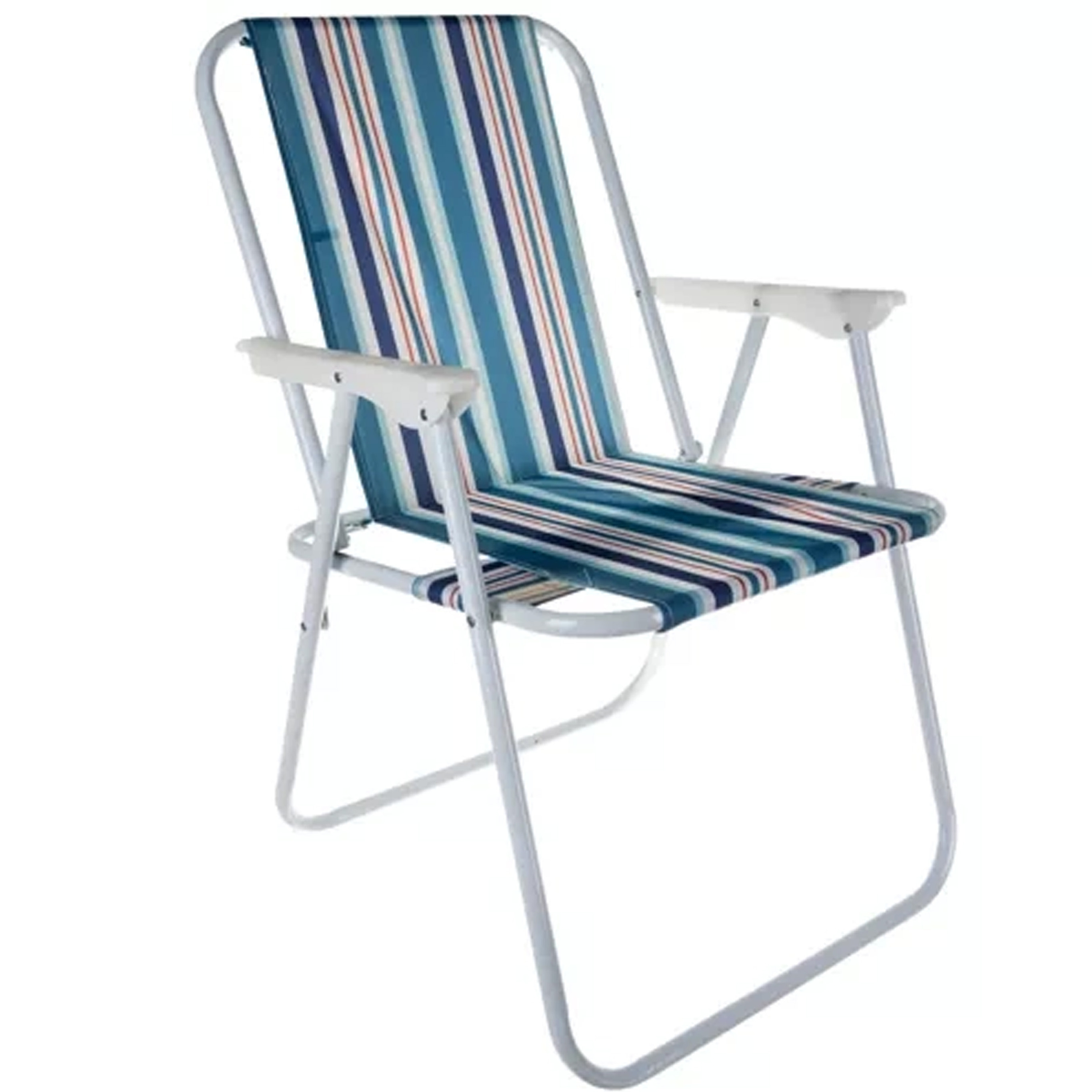 Trizand Klapstoel - multi - 50 x 43 x 75 cm - tot 100 kilo - opvouwbaar - visstoel/campingstoel -