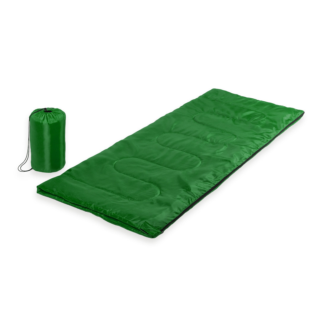 Merkloos Slaapzak 1 peroons - dekenmodel - groen - 75 x 185 cm - Kamperen - Camping - Polyester -