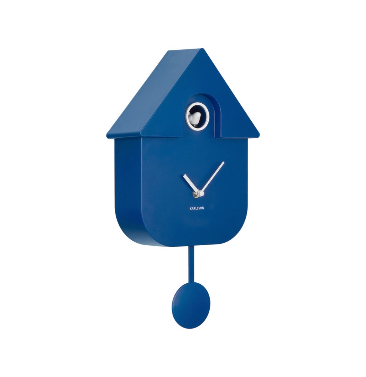 Fiftiesstore Karlsson Moderne Koekoeks Wandklok - Kobalt Blauw