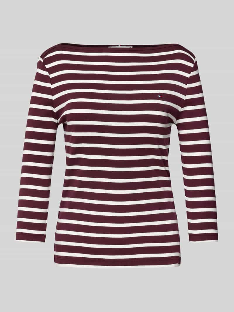 Tommy Hilfiger Shirt met 3/4 mouwen NEW CODY SLIM BOAT-NK 3/4SLV met boothals en strepen