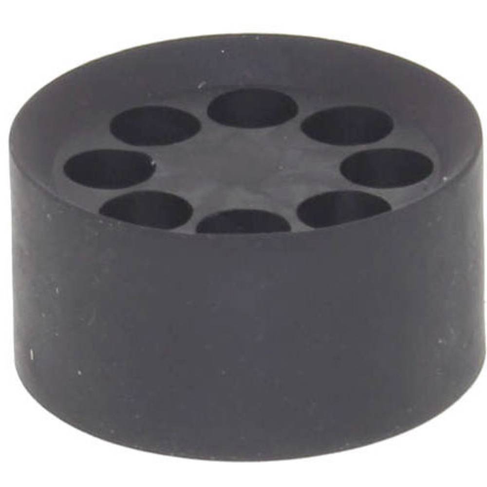 Wiska 10102744 MFD 40/08/070 Meervoudig dicht-inzetstuk Slagvast, Met trekontlasting M40 Kunststof Zwart (RAL 9005) 25 stuk(s)