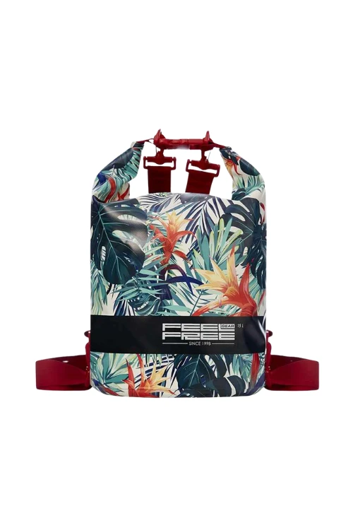 Feelfree Tropical Drybag Tube 15 Liter Botanic Groen