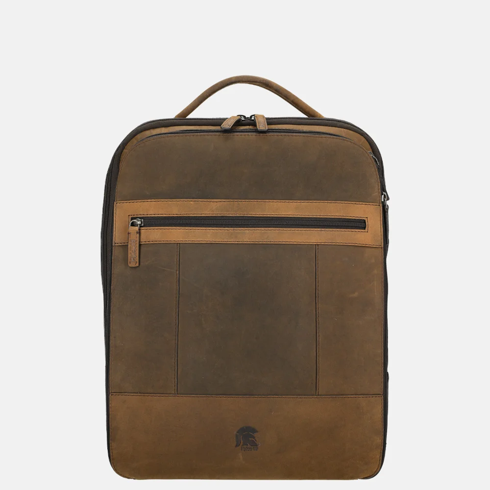 Pylos 59 Hunter laptoprugzak 15 inch coffee