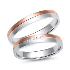 Unique Trouwringen met Diamanten breedte 3,5 mm