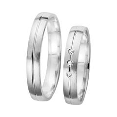 Unique Trouwringen met Diamanten breedte 3,5 mm