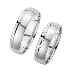 Unique Trouwringen met Diamanten breedte 5,5 mm
