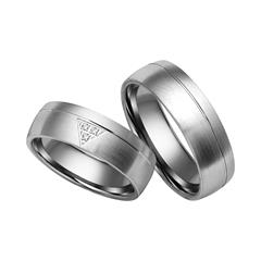 Unique Trouwringen met Diamanten breedte 6,5 mm
