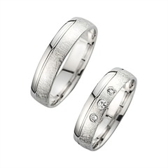 Unique Trouwringen met Diamanten breedte 5 mm