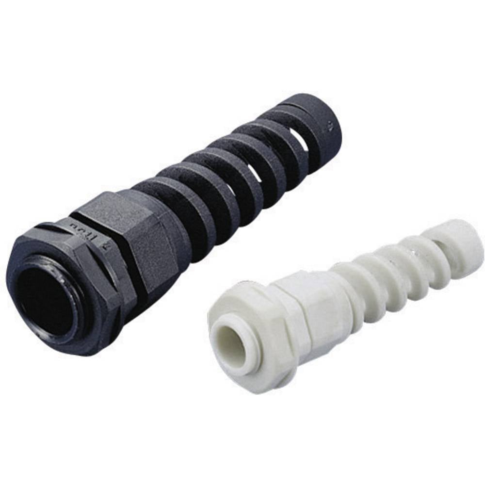 KSS 534209 Wartel Met beschermspiraal PG13.5 Polyamide Zilver-grijs (RAL 7001) 1 stuk(s)