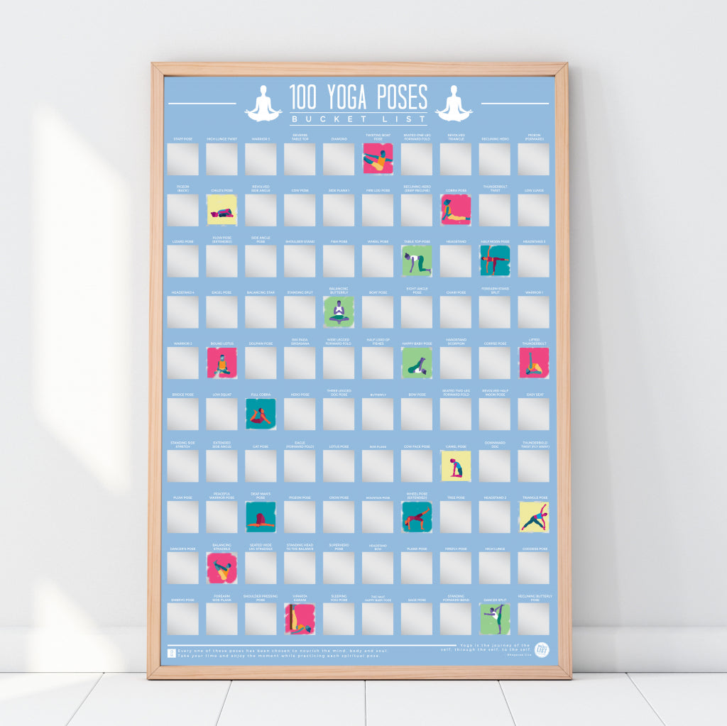 Gift Republic Krasposter - 100 Yoga Poses