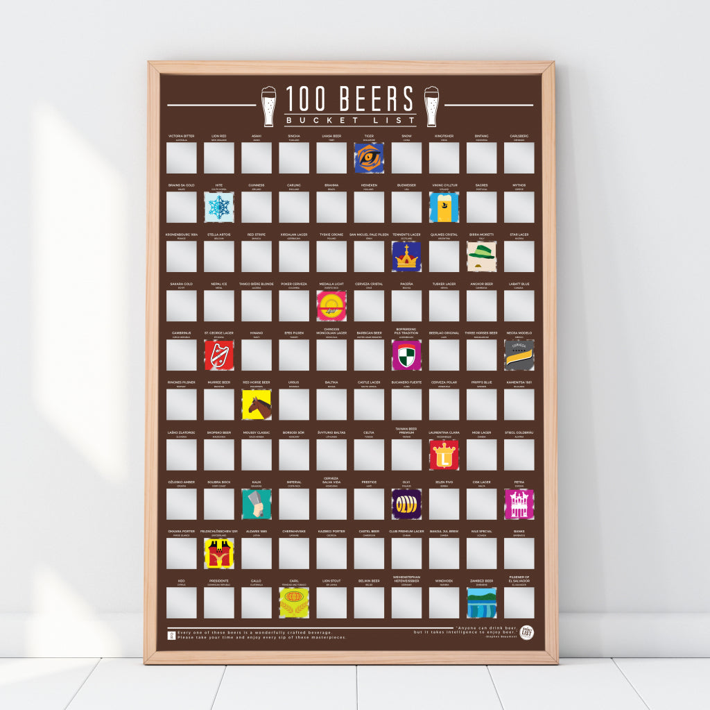 Gift Republic Krasposter - 100 Bieren