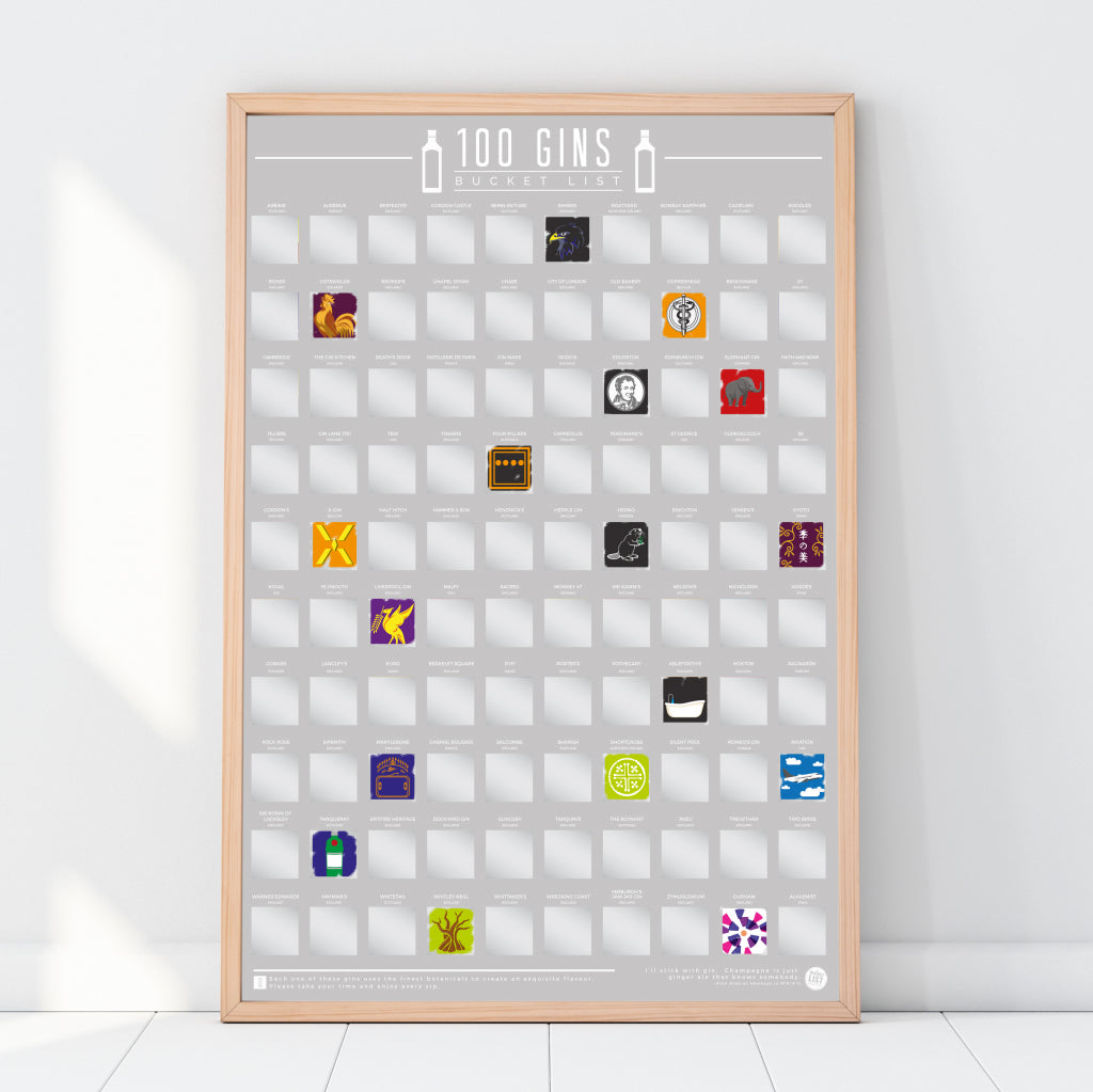 Gift Republic Krasposter - 100 Gins