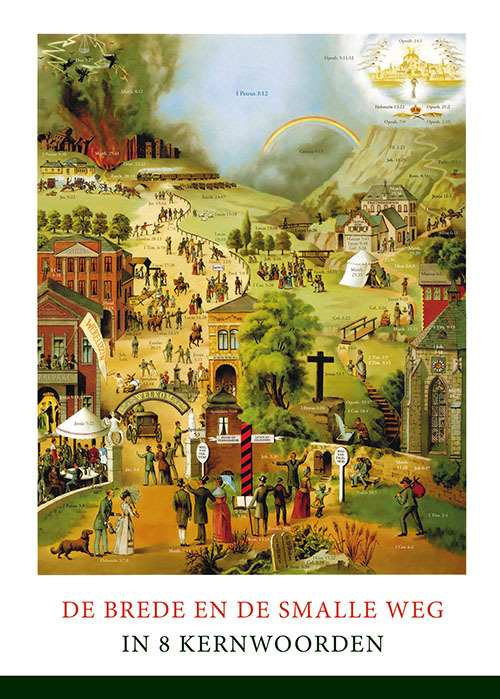 MJ Ruissen Miniposter 'De brede en de smalle weg' (A4) -   (ISBN: 9789461151704)