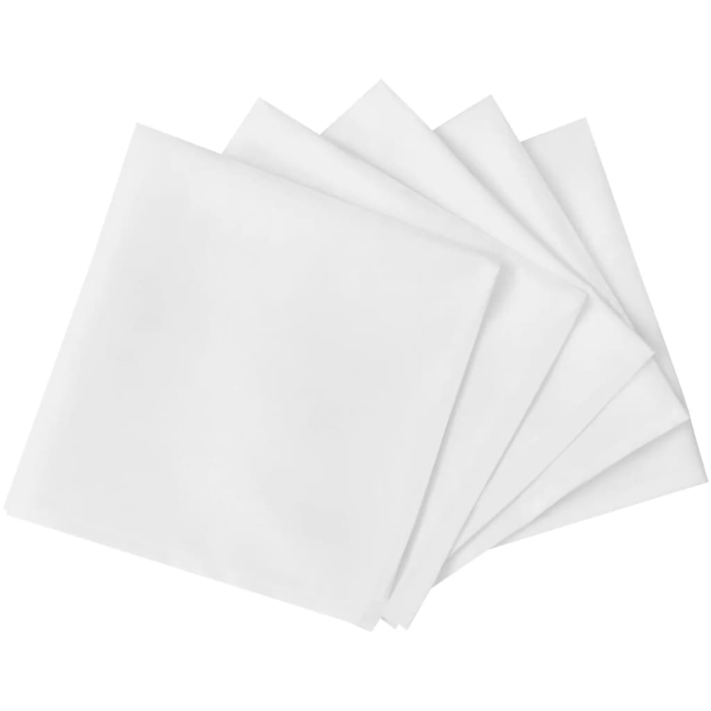 vidaXL Servetten wit 25 stuks 50 x 50 cm