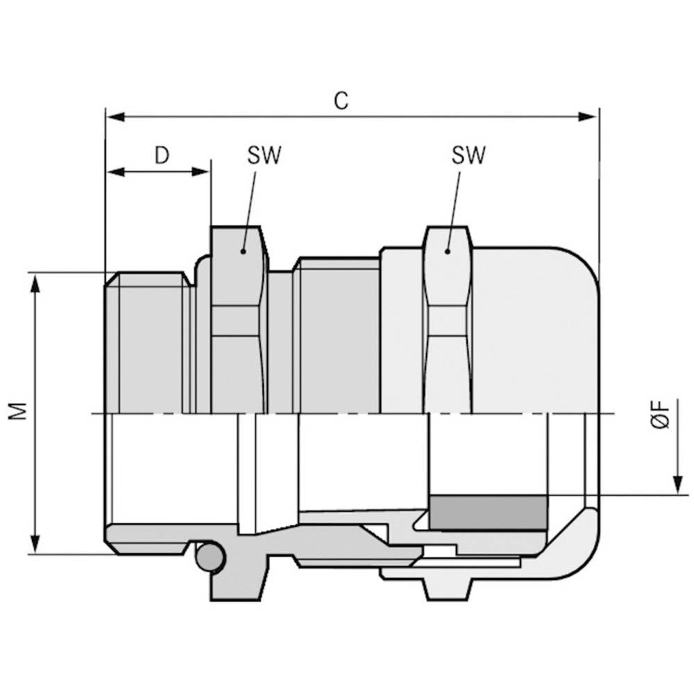 LAPP 53015360 Wartel PG29 Polyamide Zwart (RAL 9005) 25 stuk(s)