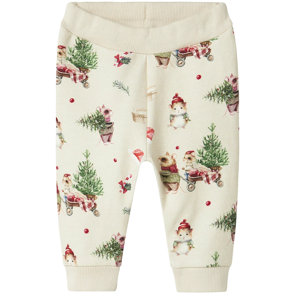 Name It-collectie KERST joggingbroekje Renu (peyote melange)