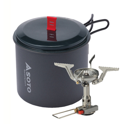 Soto Amicus Piezo gasbrander met New River Pot
