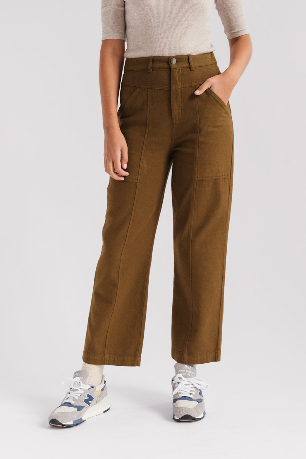 TWOTHIRDS Damen vegan Hose Luhme Dusty Ochre