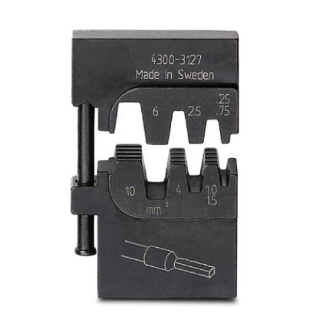 Phoenix Contact CRIMPFOX-M 10/DIE 1212080 Krimpprofiel Adereindhulzen 0.25 tot 10 mm² Geschikt voor merk  469547