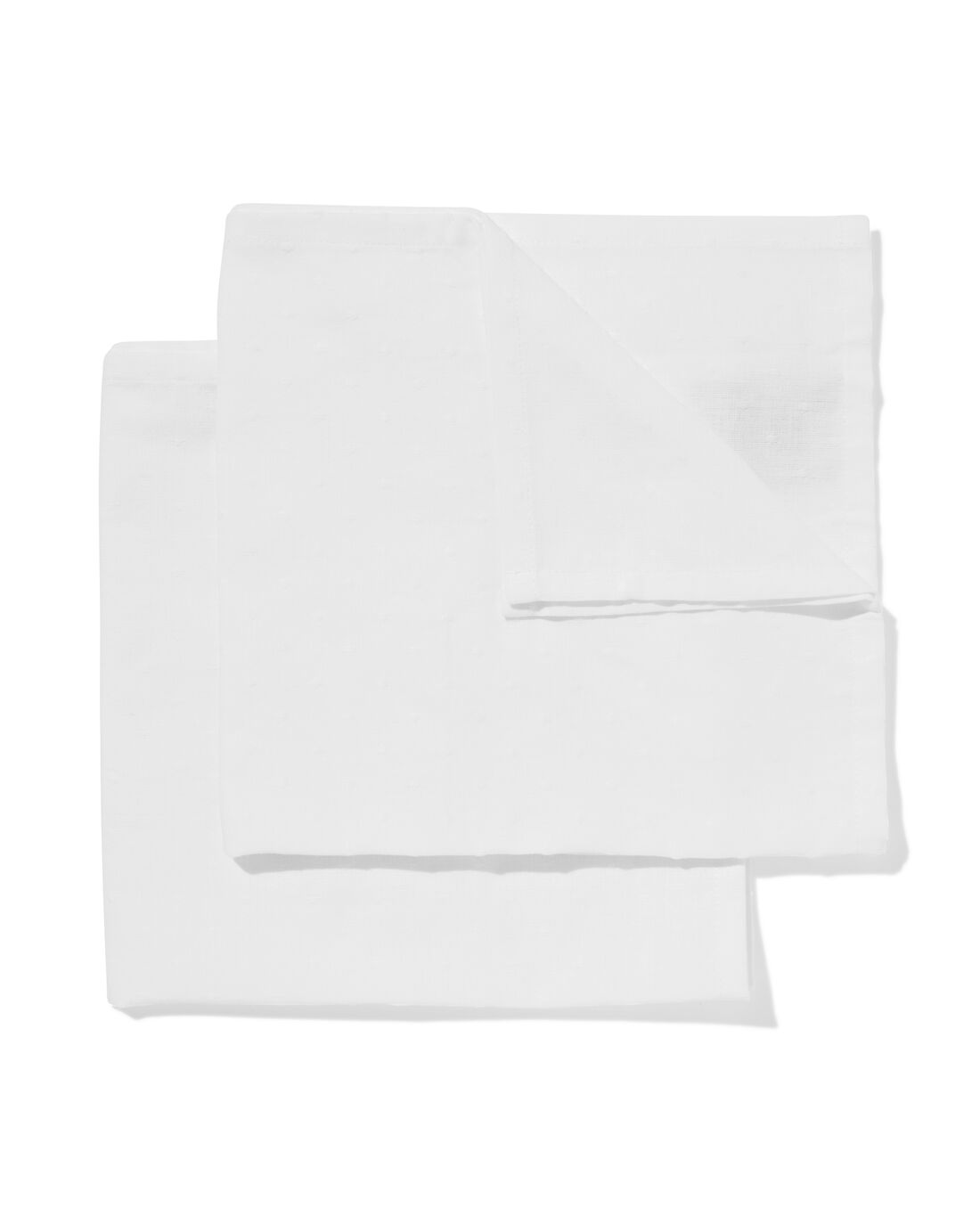 HEMA Servetten 47x47cm jacquard stippen gebroken wit (gebroken wit)