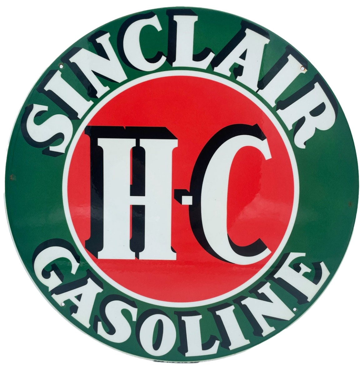 Fiftiesstore Sinclair H-C Stalen Bord 30,5 cm Rond