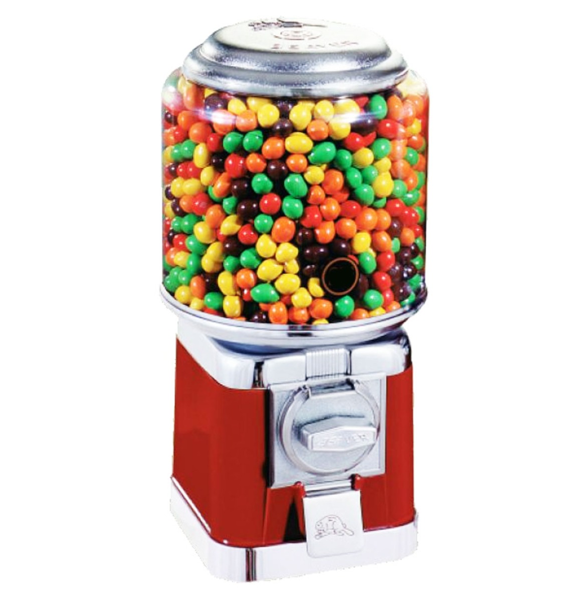 Fiftiesstore Beaver RB 16 Snoep Automaat Aluminium/Rood - Bulk Snoep - 50 Eurocent